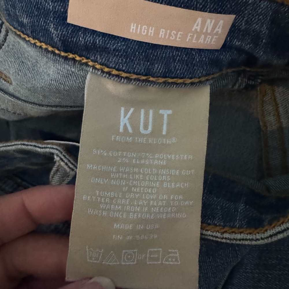 KUT Ana High Rise  Flare Kut From The Kloth Size 0 - Picture 6 of 9